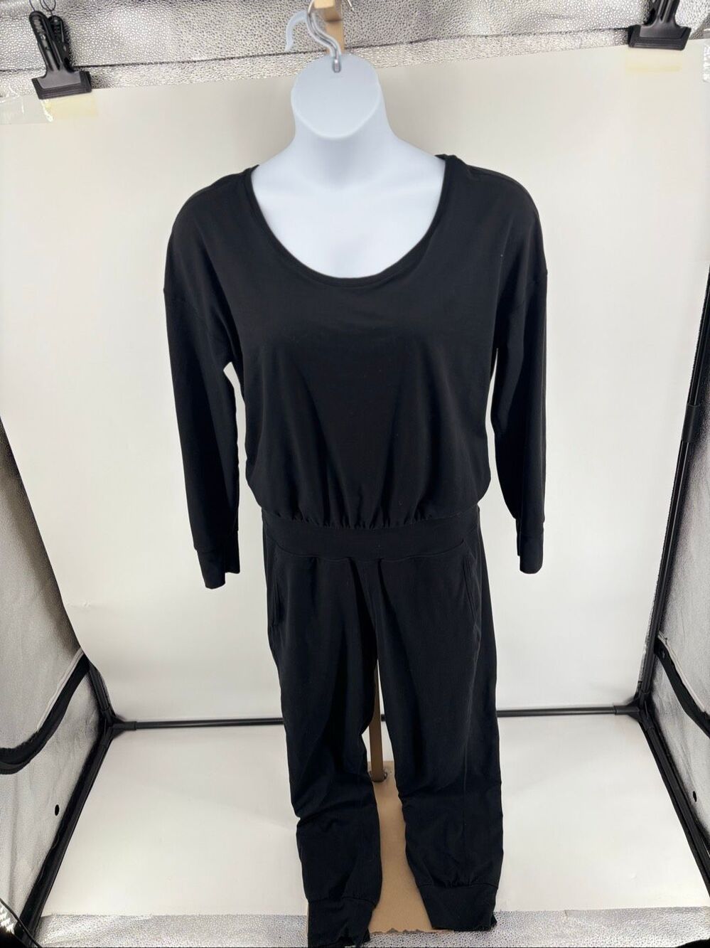 Sweaty Betty Gaia Jumpsuit Womens Medium Black Pockets